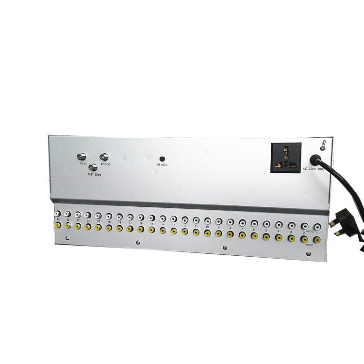 Yatai CATV Analog Headend System hd mi to rf modulator 16 Way Agile Adjacent cable tv rf  Modulator