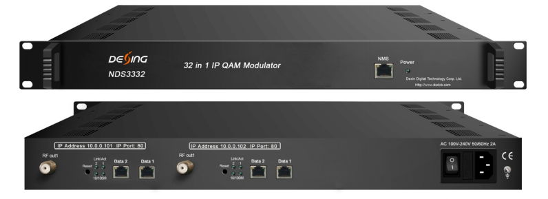 CATV NDS3332 IP QAM Modulator  DVB-C Modulator