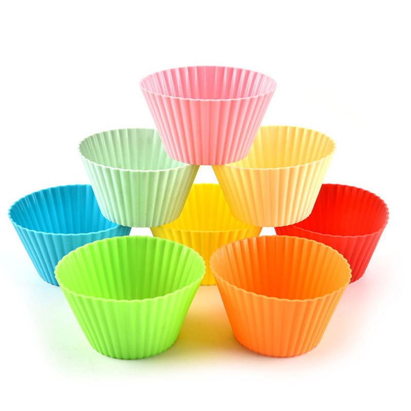 Factory wholesale custom reusable food grade silicone non-stick  baking cake muffin cup silicone mould