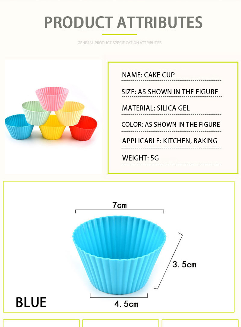 Factory wholesale custom reusable food grade silicone non-stick  baking cake muffin cup silicone mould