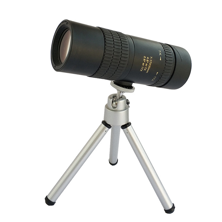 Optical 7-17x30 Zoom Mobile Phone Monocular Telescope for Camera Lens