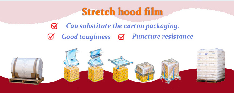 Heat shrink wrap reusable pallet cover hood bag stretch hooding machine manufacturer