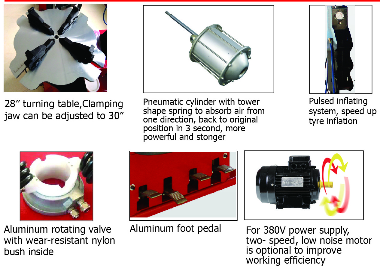 SUNSHINE brand automatic tire changer, wheel changer ,tyre changing machine with CE