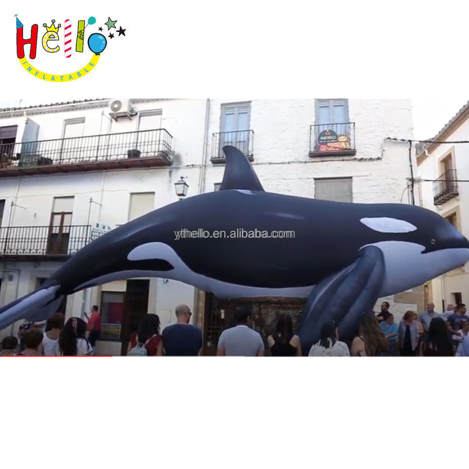 inflatable whale model inflatable sea animal cartoon model blow up killer whale