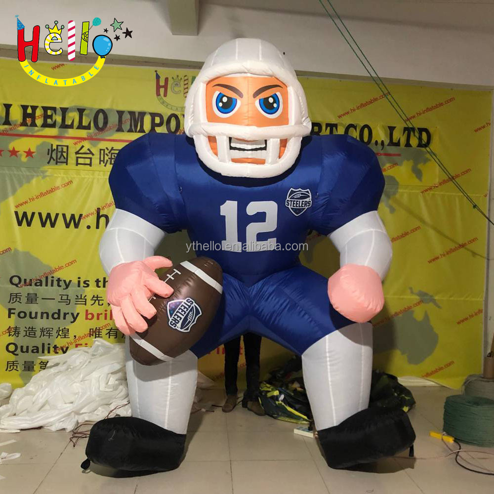 Customized inflatable sport man Football Player Inflatable Bubba Player