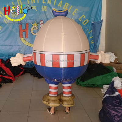 advertising walking mascot inflatable egg adult ball costume