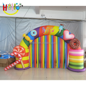 custom advertising outdoor Inflatable birthday race wedding rainbow entrance Arch