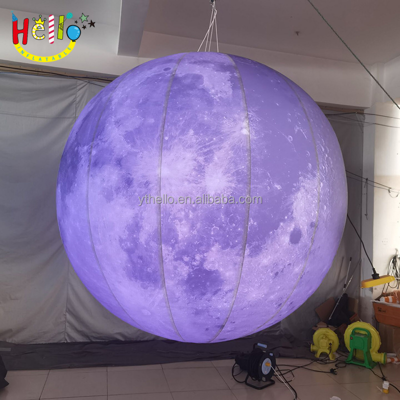 PVC Hanging Inflatable Balloon / Giant Inflatable Planet Balloons For Advertising