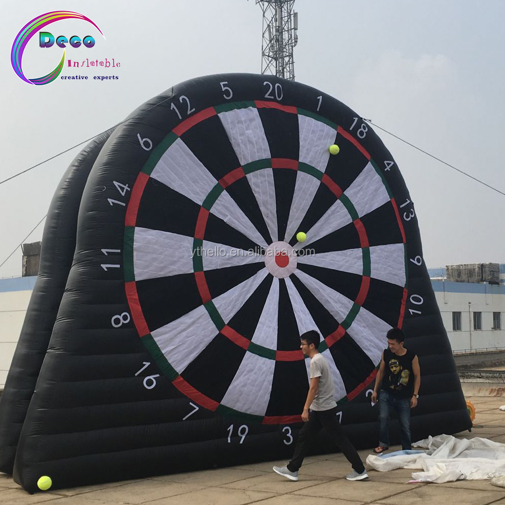 inflatable STICKY soccer ball dart board game