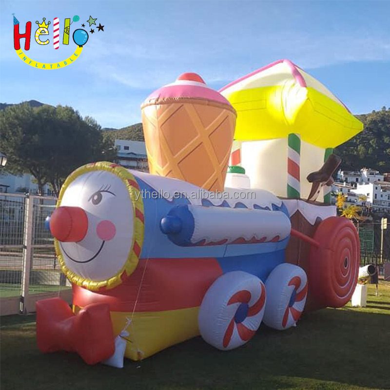 Christmas mini train inflatable model custom inflatable train for parties