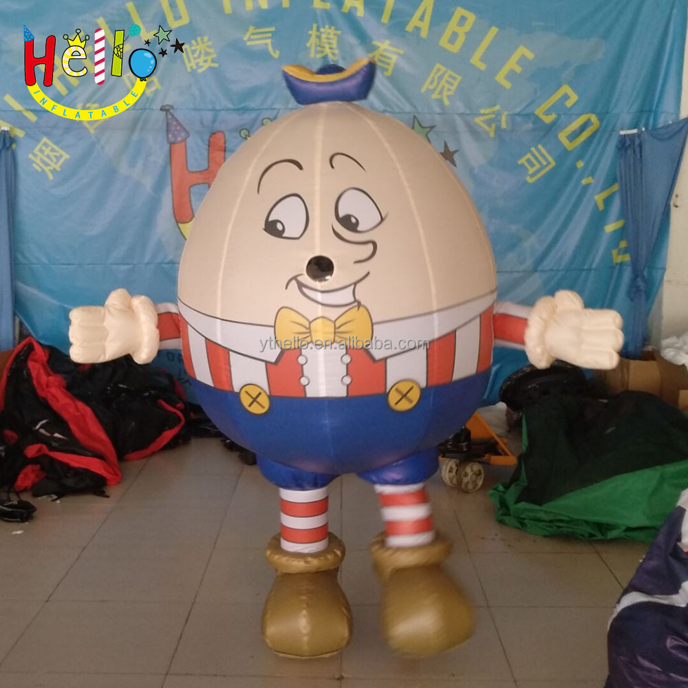 advertising walking mascot inflatable egg adult ball costume