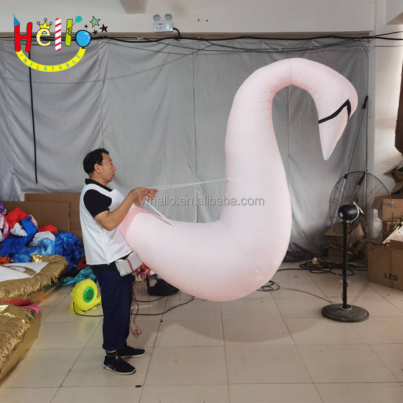 OEM Inflatable large bird costumes giant inflatable white swan performance costume