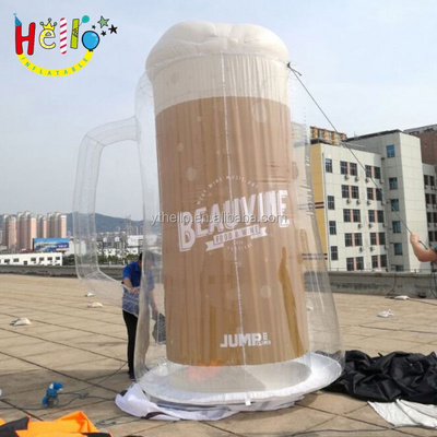 giant outdoor advertising balloon model inflatable beer mug cup for sale