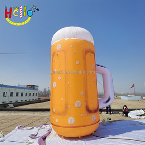 giant outdoor inflatable beer bottle inflatable beer mug cup inflatable glass for sale