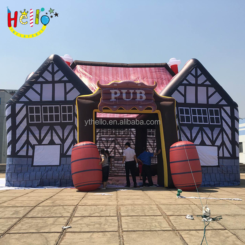 Custom PVC inflatable irish pub/ inflatable bar tent for sale