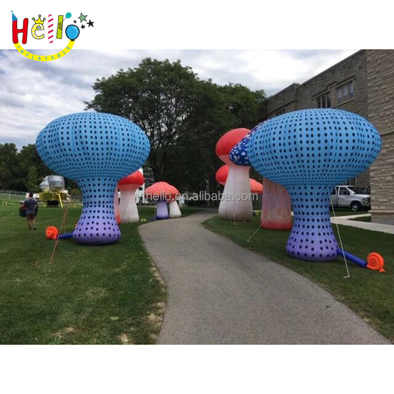 giant inflatable mushroom, color changing led mushroom