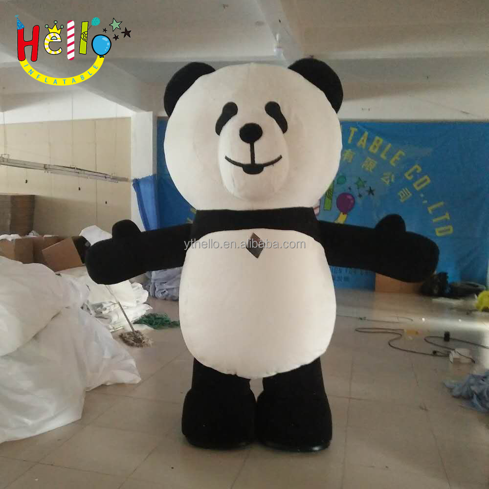 Chinese Inflatable Mascot Performance Costumes Walking Inflatable Pandas Costume For Sale