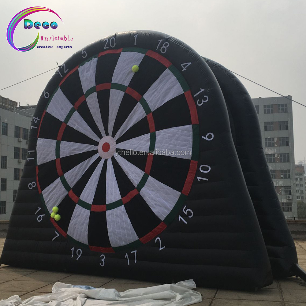 inflatable STICKY soccer ball dart board game