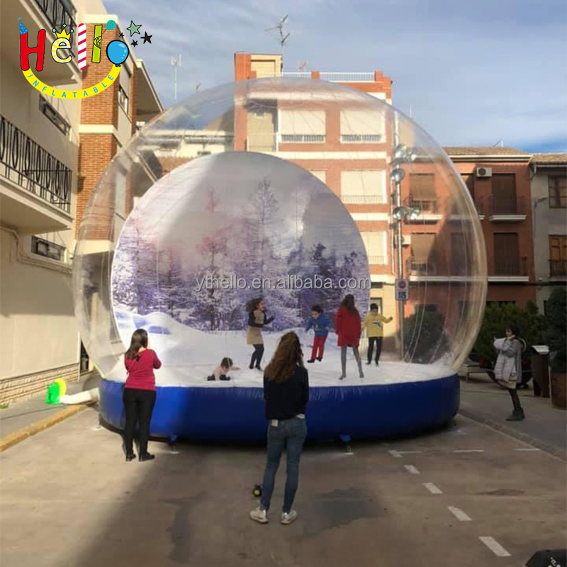 Mall inflatable Christmas decorations Inflatable Christmas snowball house inflatable snow globe