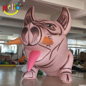 Event Decoration Balloon Type Giant Pink Inflatable Cartoon Pig