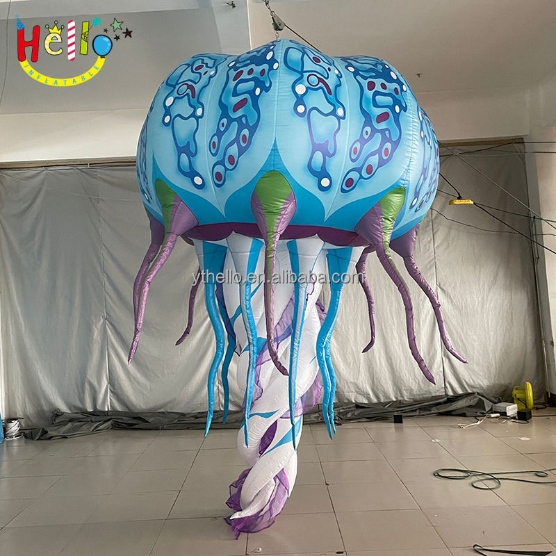 Inflatable light up jellyfish balloon, LED illuminated blow up jellyfish , LED jellyfish for decorations