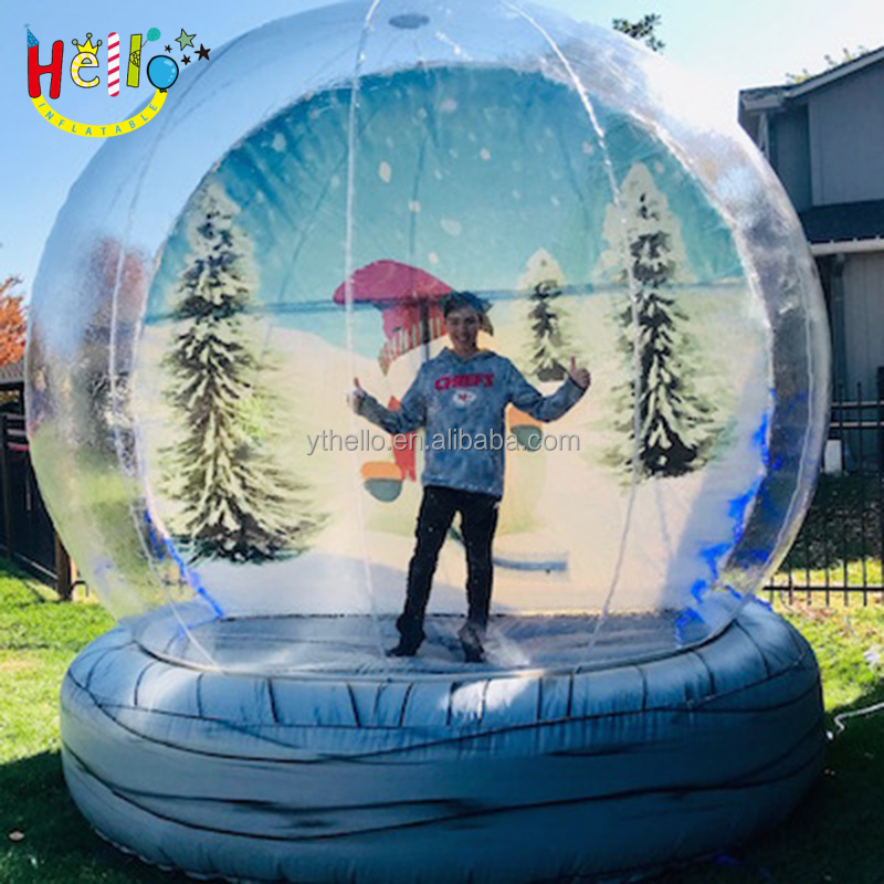 Transparent Christmas Inflatable Snow Globes Inflatable Snowball for Christmas Decoration