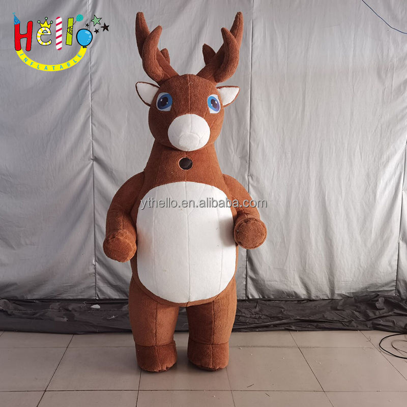 Christmas Celerbration Inflatable Cartoon Moose Inflatable Elk Costume Inflatable Christmas Deer Costume