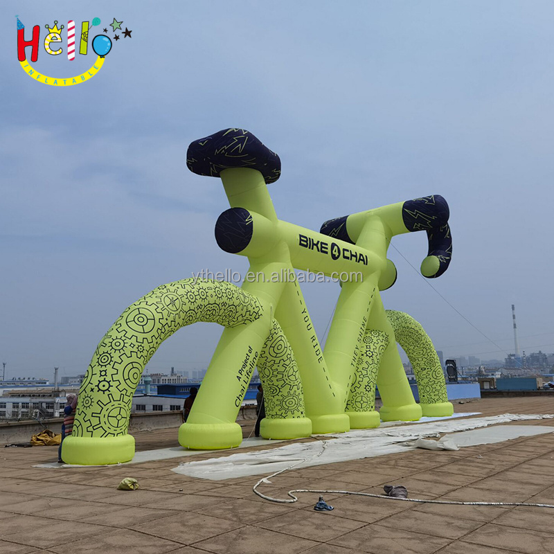 Very Vivid giant inflatable bike model giant inflatable bicycle for sale