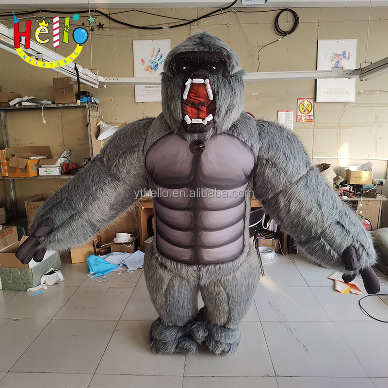 Customized walking inflatable baboon costume inflatable monkey costume inflatable gorilla costume