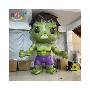 Top quality Inflatable cartoon character inflatable hug green man inflatable muscle man