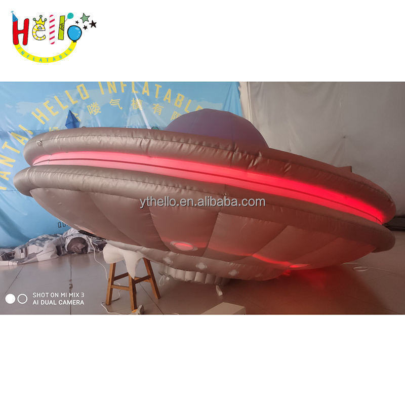 led lighting giant inflatable flying UFO model Inflatable aircraft model