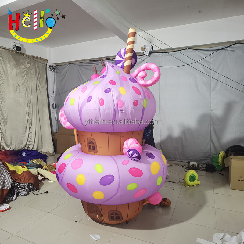 Birthday Party Decoration Inflatable Cake Dessert Model Inflatable Muffin Cupcakes