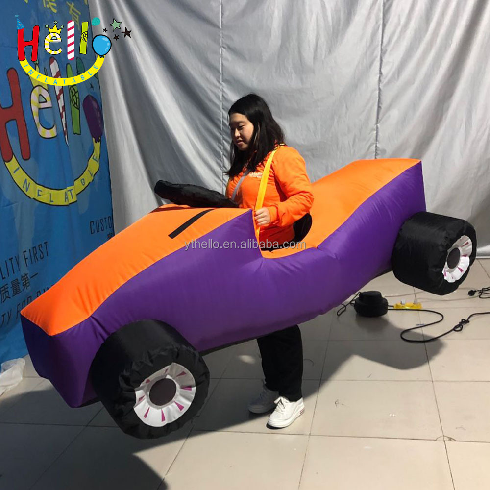 funny design Customized inflatable mascot walking car costume