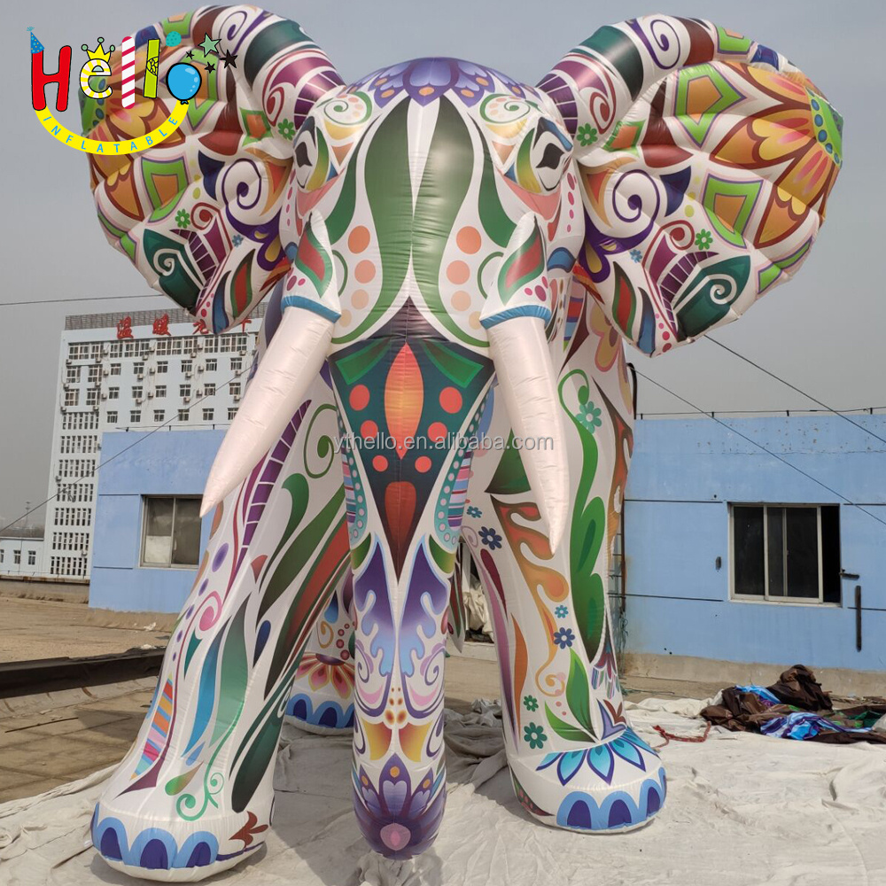 Outdoor advertising colourful club party decoration inflatable animal elephant