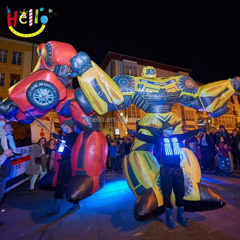 Fashion Attractive Design Giant Inflatable Robots Model Puppets Costume