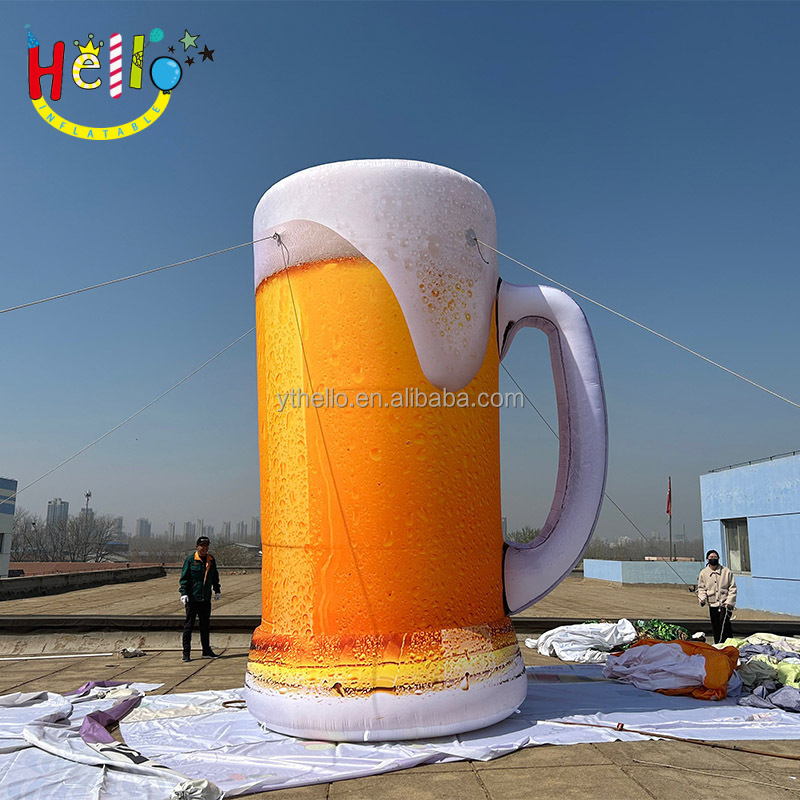 giant outdoor inflatable beer bottle inflatable beer mug cup inflatable glass for sale