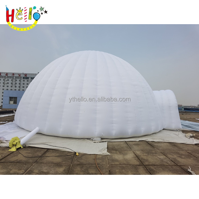 Big LED light inflatable dome tent inflatable igloo for sport stadium or events