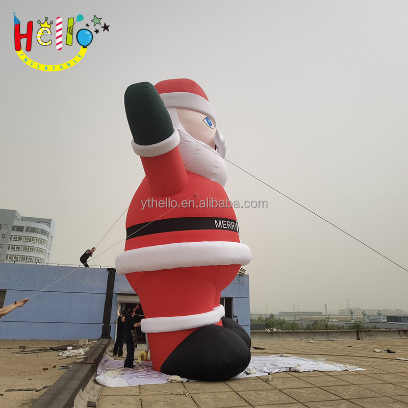 Xmas Patio Garden decorations inflatable christmas outside big size santa claus inflable