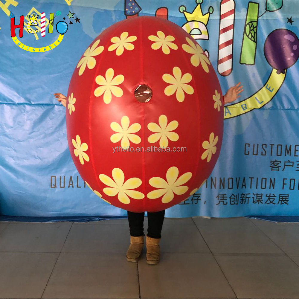 Customized Giant Holiday Decoration Inflatable Easter Costume Model Inflatable Egg Costume