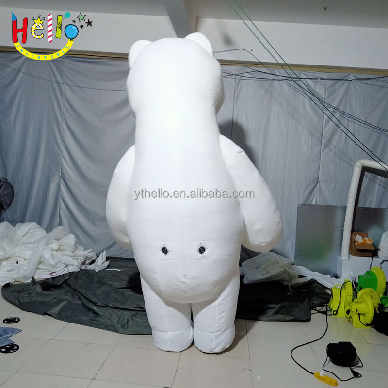 Outdoor Activities cosplay polar bear costume plush bear inflatable mascot costume for adult