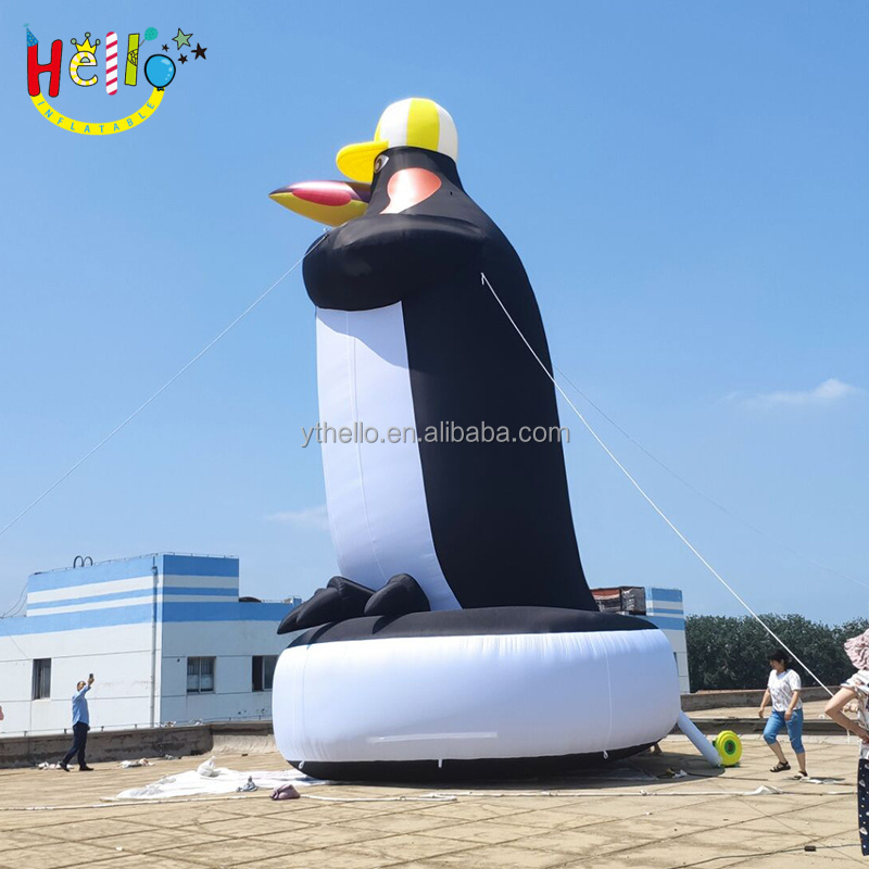 Customized Giant Inflatable Mascot Inflatable Penguin For Advertising