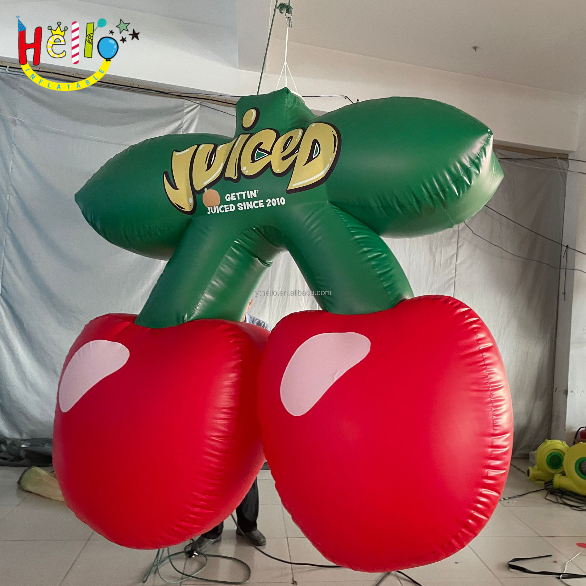 High Quality Advertising Inflatable Fruits Model Event Decoration Inflatable Cherry