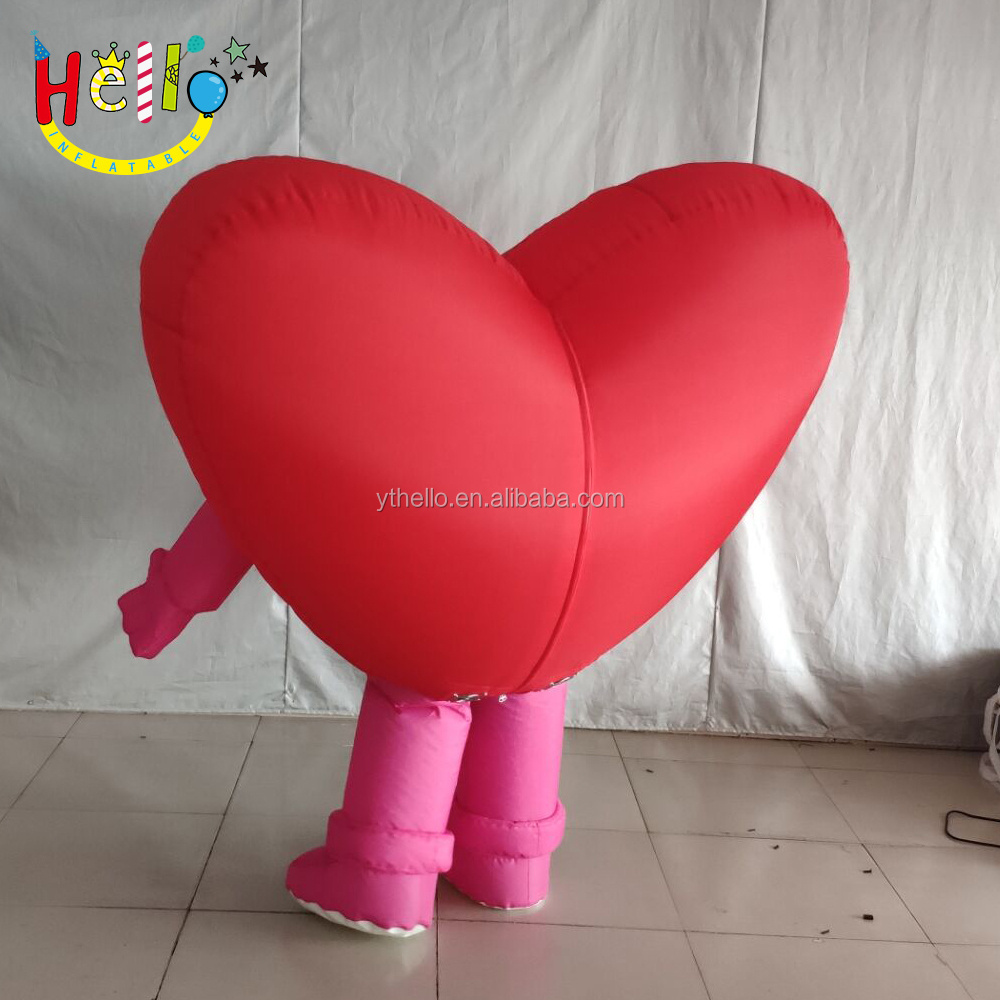 party decoration inflatable heart costumes suits inflatable