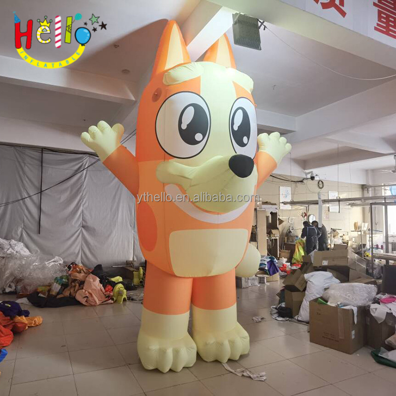 Custom Inflatable Cartoon Animal Model Big Eyes Orange Inflatable Cartoon Dog