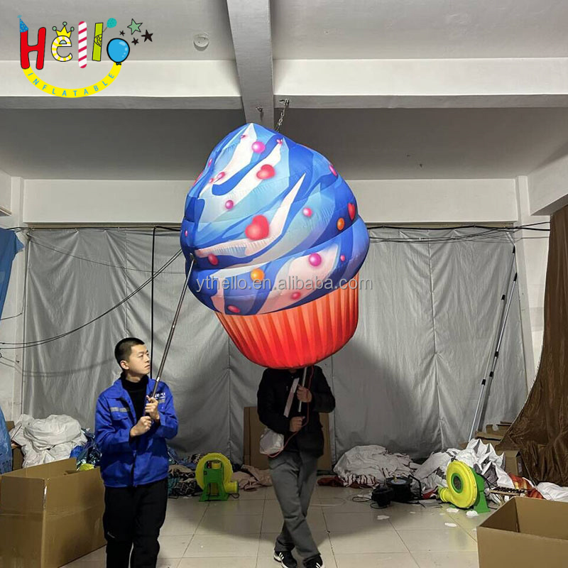 Hot Sale Dessert Shop Activity Outdoor Parade Costume Inflatable Muffin Cupcakes Costume