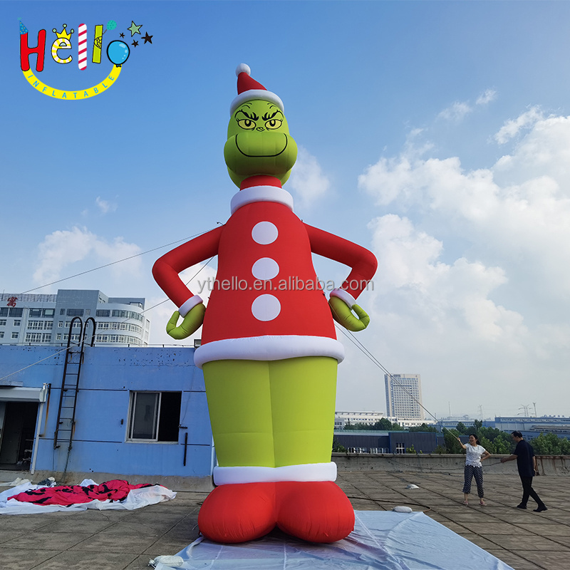 Funny Huge Christmas inflatable decorations inflatable grinch inflatable advertising