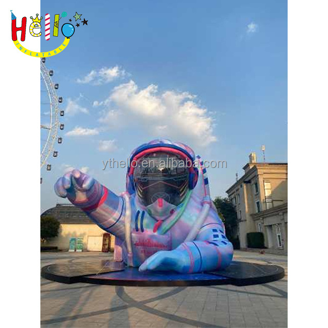 hug inflatable stage background giant inflatable astronaut spaceman model stage with LED light