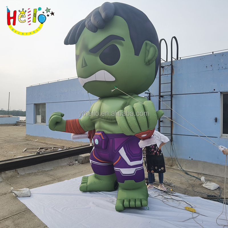 Inflatable cartoon character inflatable hug green man inflatable muscle man