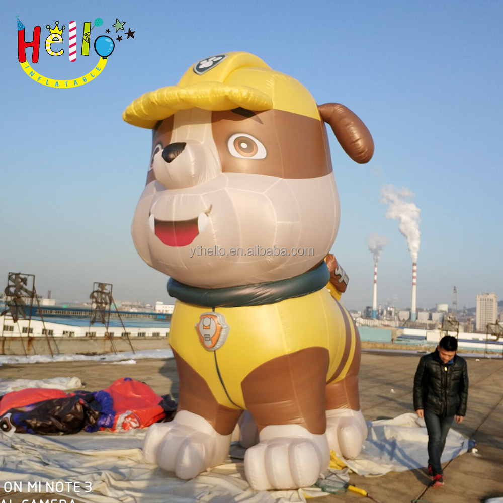 Hot sale inflatable rescue dog giant film cartoon model inflatable dog