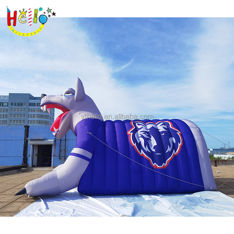 OEM large size inflatable football player entrance tunnel inflatable dog tunnel